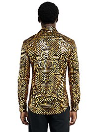 OppoSuits Golden Geo Star Hemd