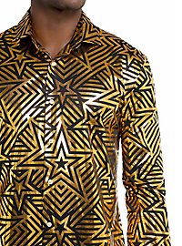 OppoSuits Golden Geo Star Hemd
