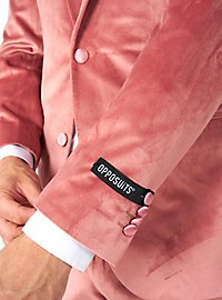 OppoSuits Vintage Pink Velvet Deluxe Velvet Suit