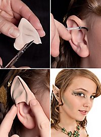 Orecchie Pixie in lattice applicate