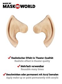 Prothèse en latex Oreilles d'elfe de la forêt