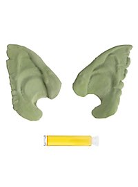 Oreilles d'Orc vertes Application en latex