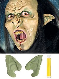 BAJIE Máscara de Halloween Látex Completo Marfil Orco Máscara de Terror Nueva Máscara de orco Suave para Halloween Horror Máscara de orco Fiesta Fiesta Máscara de Terror Máscara para la Cara Moda