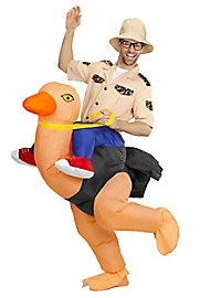Ostrich rider inflatable costume