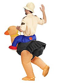 Ostrich rider inflatable costume