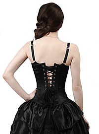 Overbust Corset with Bustle black 