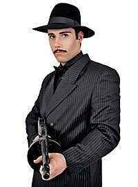 Overskæg Gangster Med Ægte Hår Andel