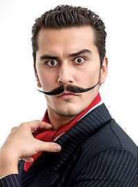 Overskæg Kunstner Med Ægte Hår