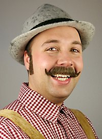 Overskæg Wilhelm Med Ægte Hår