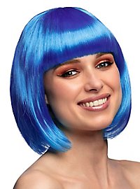 Pagenschnitt blau Perücke
