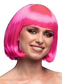 Pagenschnitt pink Perücke