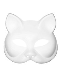 Paintable cat mask for adults