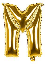 Palloncino in foil lettera M oro 36 cm