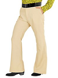 Pantalon homme années 70 beige