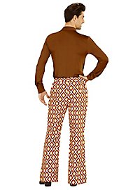 Pantalon homme années 70 losanges