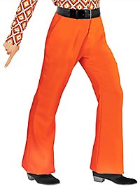 Pantalon homme années 70 orange