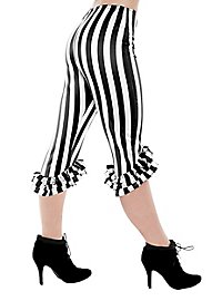 Pantaloni Capri con volant bianchi