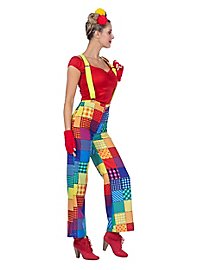 Pantaloni da clown patchwork per donna