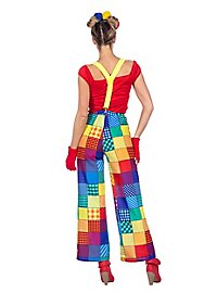Pantaloni da clown patchwork per donna
