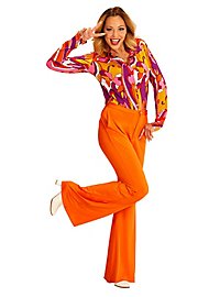 Pantaloni da donna anni '70 arancione