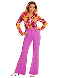 Pantaloni da donna anni '70 viola