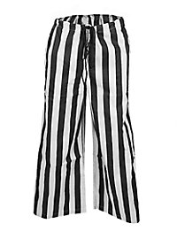 Pantaloni da marinaio a righe bianche e nere - Johnny