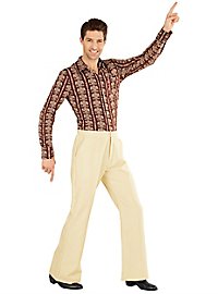 Pantaloni da uomo anni '70 beige