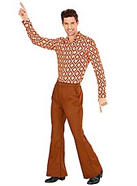 Pantaloni da uomo anni '70, marrone