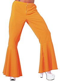 Pantaloni disco flare per uomo arancione