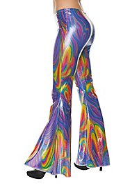 Pantaloni psichedelici da donna anni '70