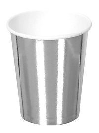 paper cup silver 6 pieces