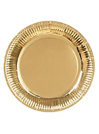 Paper plate gold 6 pieces