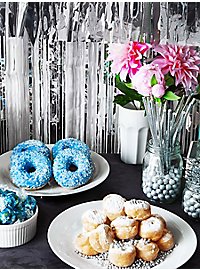 Papieren rietjes zilver 20 stuks