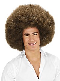 Parrucca afro XXL marrone