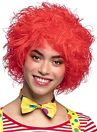 Parrucca da clown arruffata rossa