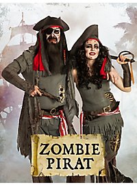 Parrucca da pirata zombie