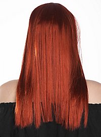Parrucca di capelli lunghi lisci rosso rame