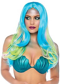 Parrucca di capelli lunghi multicolore