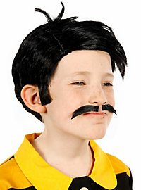 Parrucca e barba di Daltons per bambini