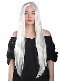 Parrucca extra lunga bianca
