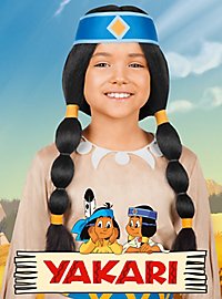 Parrucca Yakari arcobaleno per bambino