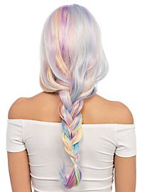 Pastel curly wig rainbow