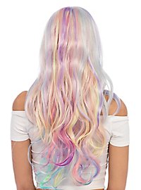 Pastel Krøllet Paryk Regnbue