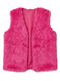 Pelsvest i pink