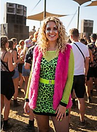 Pelsvest i pink