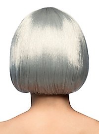 Peluca Corte Paje Plateado-Gris
