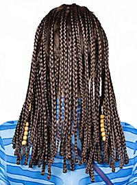 Peluca De Guerrera Tribal Azul