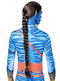 Peluca De Guerrero Tribal Azul Con Trenza