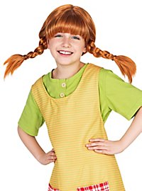 Peluca Infantil De Pippi Calzaslargas