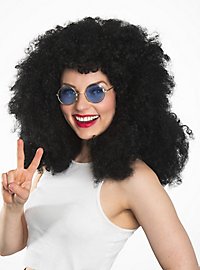 Peluca Negra de Rizos Exuberantes